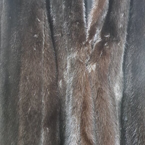 MINK COAT GENUINE FULL LENGTH 48IN SIZE 10 EXCELLENT CONDITION  48long 24in slee - Picture 4 of 16